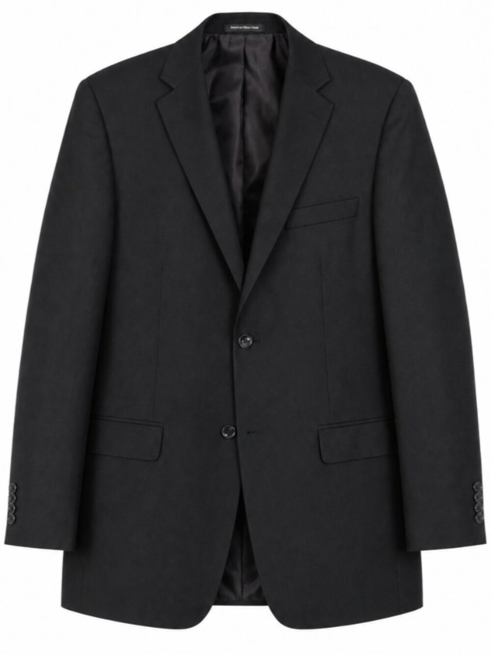 Samuelsohn Blazer Mens 42R Black Striped Two Button Vented Super 120S Wool